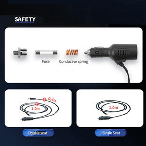 เบาะนั่ง3D ตาข่ายกลวงสำหรับ<span class=keywords><strong>รถยนต์</strong></span>-ระบายความร้อนได้อย่างรวดเร็วระบายอากาศและอุณหภูมิอัจฉริยะ12V/24V อเนกประสงค์สำหรับรถยนต์/รถบรรทุก - Product Image 5