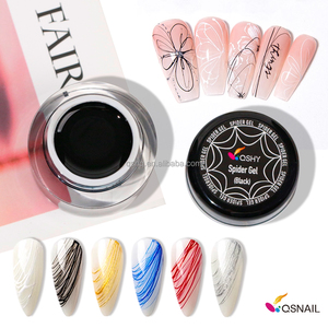 Smalto Semipermanente UV 5ml Effetto <span class=keywords><strong>Ragnatela</strong></span> Rossa, Non Tossico, Resina Polimerizzabile UV, Certificato CE, Lunga Durata 3-4 Settimane, Facile da Applicare, Effetto Filo di Spago, Fai da Te - Product Image 2