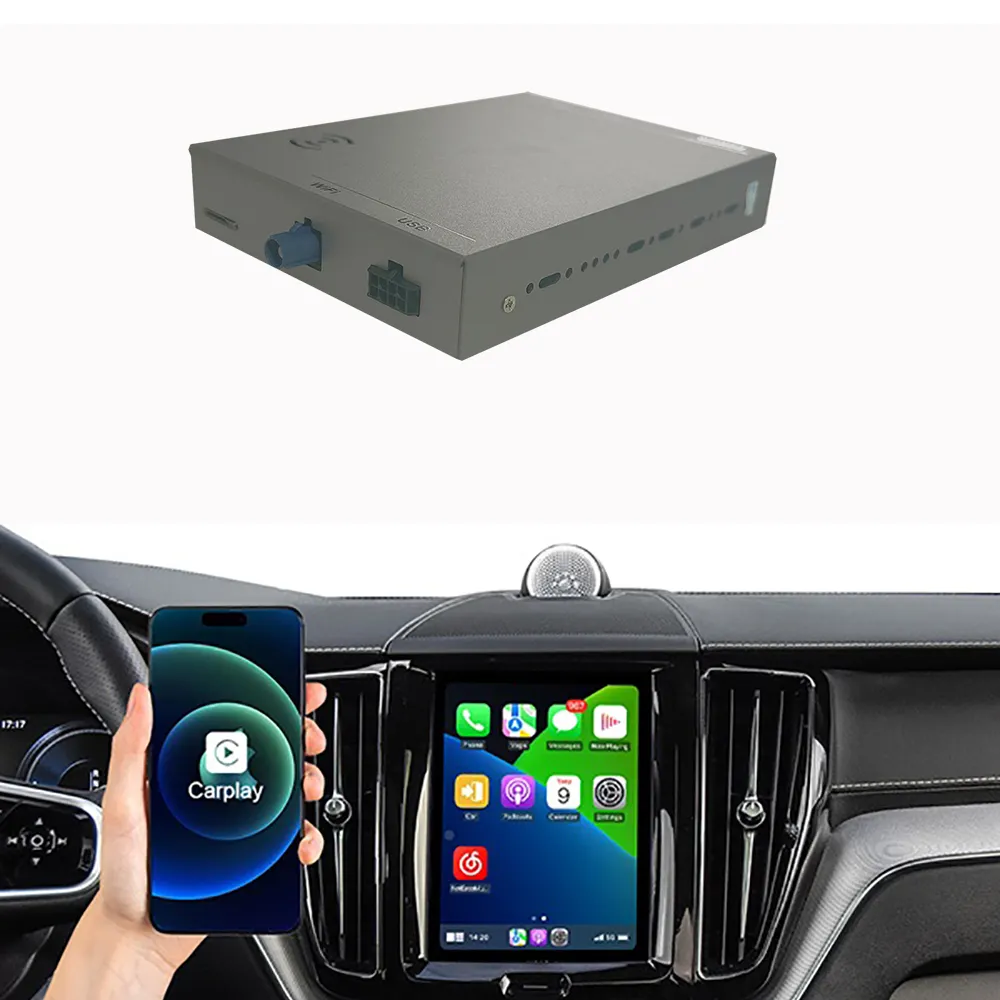 Kabelloses Apple Carplay für Volvo XC90 XC60 XC40 S90 S60 V90 V60 Ai Box Android Auto-Autoplayer Navigationsradio