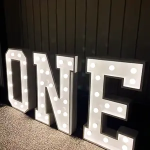 Lớn xây dựng Logo Led đèn thư 4ft siêu Mall logo quảng cáo đèn khổng lồ LED Light up marquee chữ số - Product Image 1