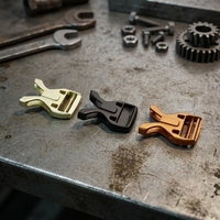 Boucle de ceinture de sécurité en alliage d'aluminium moulé sur mesure, pièces de rechange pour ceinture de sécurité automobile, vente en gros d'usine OEM