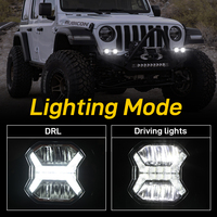 Luces de Trabajo LED con Certificación Emark, 4X4 Pulgadas, 60W, 9-32v, Barra de Luces LED Impermeable IP67 para Todoterreno, SUV, UTV, ATV, Camioneta
