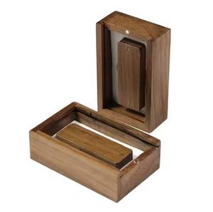 Custom Logo Wooden <b>Box</b> Set Promotional Gift Usb Flash Drive <b>Memory</b> Stick - Product Image 1