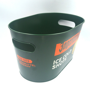 工場直送 亜鉛メッキ金属製ワインクーラーバケツ 大型10L ビール缶用アイスバケツ パーティー用 - Product Image 4