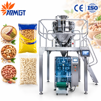 Machine d'emballage verticale VFFS acier inoxydable 316/304 avec peseuse multitête pour noix et grains 100g à 1kg