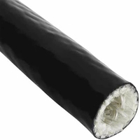 Funda Flexible de Alta Tensión para Cables, Tubo de Silicona y Fibra de Vidrio, Funda de Silicona y Fibra de Vidrio para Cableado Automotriz