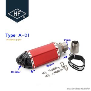 Silenziatore Universale per Moto CB400 con Diametro 51MM e Killer BD - Product Image 2