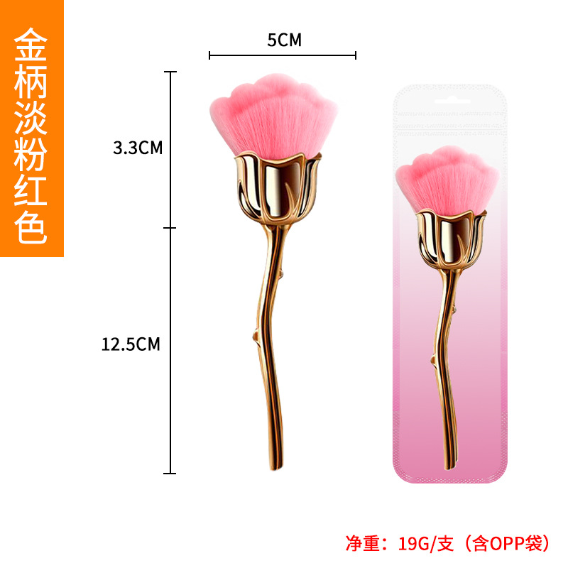 Pink-gold handle-bag