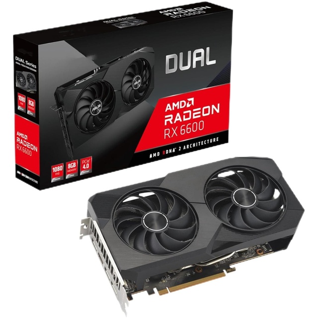 Wholesale Dual RX6600 RX 6600 8GB GDDR6 Gaming Video Card High Quality Video Card for Desktop