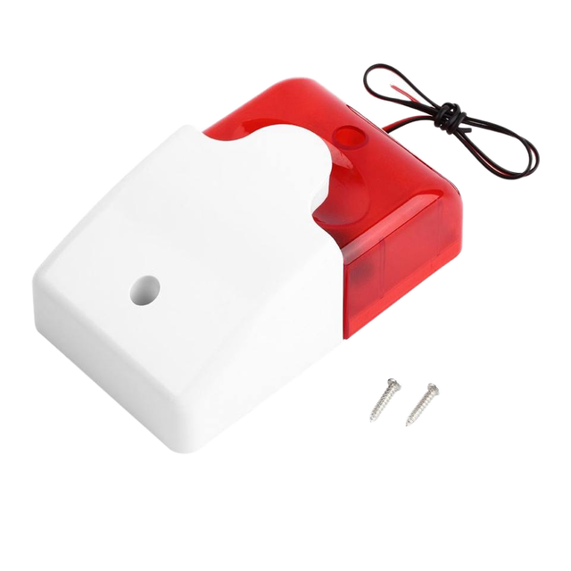 Strobe Siren Alarm Doorbell Flashing Light Portable ABS GSM WiFi Wireless Home Security PIR Motion Sensor 100m Easy