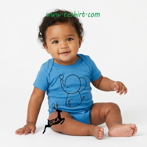 Combinaison bébé en coton biologique à manches courtes unisexe pour nouveau-né, nourrisson et tout-petit, vente en gros, fabricant OEM - Product Image 2
