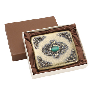 Erliao Hộp Thuốc Lá Cổ Điển Hộp Thuốc Lá Kim Loại Màu Đồng Kim Loại Hộp Thuốc Lá Kim Loại Tấm Cán Nguội Mật Độ Cao - Product Image 3