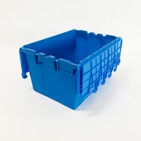 Caisse de déménagement en plastique PP robuste de 60 L, empilable, emboîtable et recyclable, avec une charge unitaire de 30 kg, pour le stockage et le déménagement