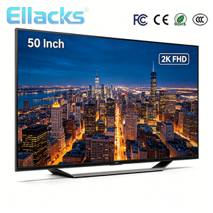 Téléviseur intelligent LED sans cadre <span class=keywords><strong>50</strong></span> <span class=keywords><strong>pouces</strong></span> <span class=keywords><strong>pas</strong></span> <span class=keywords><strong>cher</strong></span>, WiFi HDTV DVB-T2 4K UHD, téléviseur pour hôtel, faible consommation d'énergie, large plage de tension - Product Image 1