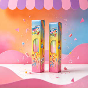 Suck Baton, Caramelo en Barra de Polvo con Sabor Mixto a <span class=keywords><strong>Fresa</strong></span> <span class=keywords><strong>y</strong></span> Naranja, Caja de Caramelos Dulces para Niños, Venta al por Mayor - Product Image 4