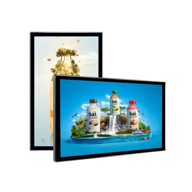 15.6" 21.5" 2K Commercial Advertising Media Player Wall Mount Android WIFI USB Lcd Screen Display with Remote Control Software
