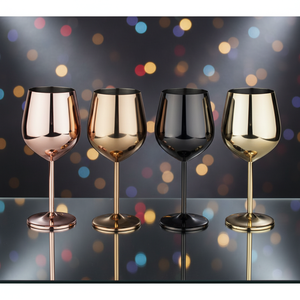 Ensemble de <span class=keywords><strong>verres</strong></span> à vin de luxe personnalisés en acier inoxydable – Gobelets uniques à tige colorée, outils de bar pour cocktails et <span class=keywords><strong>verres</strong></span> à vin rouge - Product Image 3
