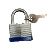 Cadenas à trois clés avec cylindre tout en laiton, antivol, étanche, à longue anse, idéal pour bagages, armoires de rangement et dortoirs