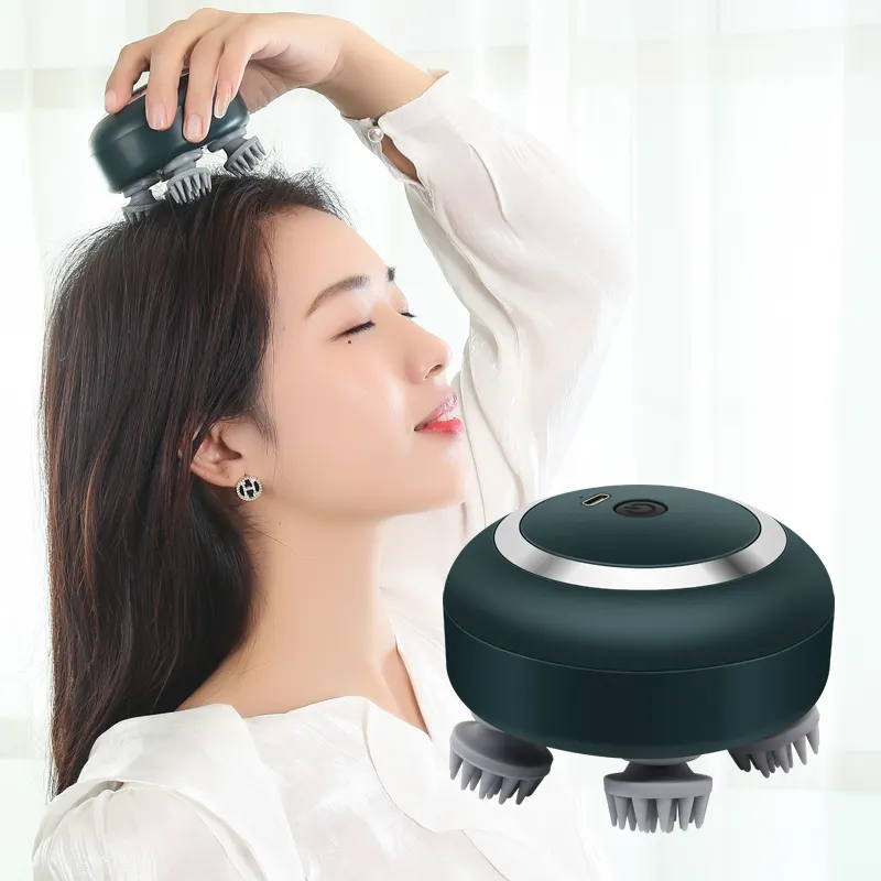 Electric Vibrating Hand Held Electric Octopus Head Scalp Massage Stimulator Brash Head Massager Machine