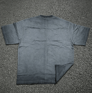 T-shirt Homme Oversize en Coton Délavé Effet Usé Style Streetwear Vintage pour l'Été – Nouvelle Collection - Product Image 2