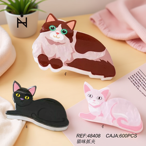 Pinces à cheveux Cat Scratch pour femmes et filles, design animal mignon 48408 - Product Image 3