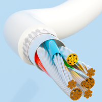 Cable Ethernet Cat6 FTP trenzado con blindaje de PVC, longitud personalizable, 100% cobre, alta velocidad de internet, 8P8C RJ45 23AWG