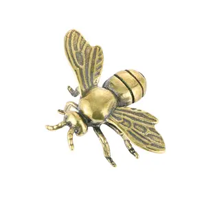 Handmade brass creative bee distressed antique bronze study office decorations gift crafts collection ornaments