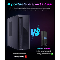 Mini Pc Nuc Gtx1660S/Rtx2060 6G 9Th Gen Core I5 I9 I7 Barebone, ventilador de escritorio para juegos, ordenador Mini Pc con luz, novedad de fábrica