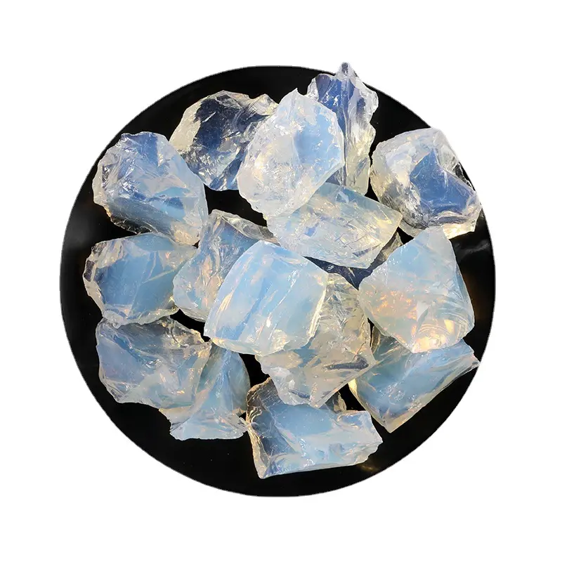 Wholesale Healing Gemstone White Opalite Rough Stones Raw Opal Stones For Feng Shui