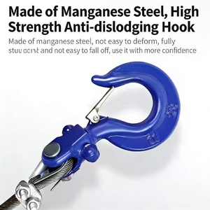 Winch Listrik dengan Remote Control, <span class=keywords><strong>Hoist</strong></span> Listrik 500-1000KG 220V 380V untuk Konstruksi - Product Image 3