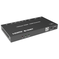 18Gbps untuk HDBaseT Ethernet Faceplate Extender IR Dua Arah Hingga 100m Mendukung Fungsi USB KVM PoC HDCP 2.2/1.4 Matrix