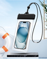 Pochette étanche universelle IPX8 flottante pour téléphone avec écran tactile transparent, idéale pour la natation et la plage, compatible iPhone et Samsung