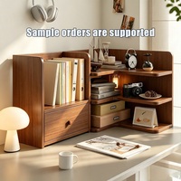 Étagère d'angle de bureau minimaliste écologique en panneaux de contreplaqué, grande capacité, surface mélaminée, pour chambre à coucher