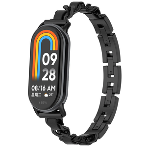 Pulsera inteligente delgada de lujo de acero para mujer, pulsera de moda, correa de reloj, correa de Metal para <span class=keywords><strong>Xiaomi</strong></span> <span class=keywords><strong>Band</strong></span> 8 9 NFC - Product Image 2