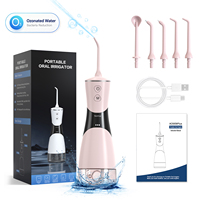 Nettoyeur dentaire électrique OZONE avec 5 modes, irrigateur buccal portable à piles pour soins dentaires