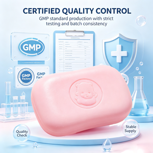 สบู่อาบน้ำเด็กอ่อนโยน OEM GMP |   สบู่อาบน้ำเด็กขายส่งจำนวนมาก |   โรงงานผลิตสบู่เด็กแบรนด์ส่วนตัวที่ได้รับการรับรองจาก<span class=keywords><strong>วัต</strong></span><span class=keywords><strong>สัน</strong></span> - Product Image 6