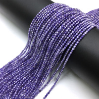 Petite coupe à facettes ronde rose violet cubique Zircon zircone perles en vrac pour la fabrication de bijoux à bricoler soi-même 2MM 3MM 4MM
