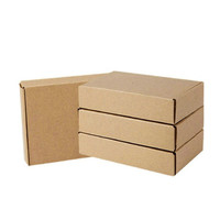 Boîte en carton plate, écologique, pour expédition aérienne, boîtes ondulées jetables, emballage pliable en carton recyclable