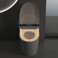 WC intelligent MUBI à poser au sol, toilette monobloc avec bidet électrique à chasse automatique, toilette intelligente sans réservoir