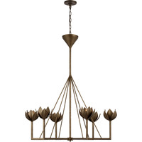 Lustre suspendu en métal au Design moderne de fleur, abat-jour de décoration de plafond