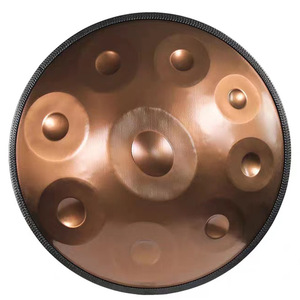 <span class=keywords><strong>Handpan</strong></span> Profesional de Acero Inoxidable, 440Hz 432Hz, 18 Pulgadas, 9 Notas, Tambor Etéreo Hecho a Mano, Instrumento Musical en Re Menor, Clave de Sol - Product Image 1