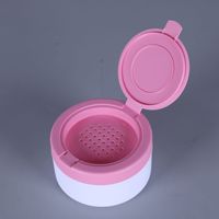 140g Wadah Bedak Tabur Flip Top, Kotak Bedak Prickly Heat, Botol Plastik Bedak Tabur, Kemasan Kosmetik