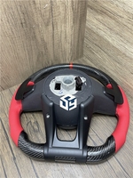 Volant en cuir rouge et fibre de carbone forgée pour Mercedes Benz W204 W205 W211 W213 W212 W222 EQA E550 G63 C63 AMG GT