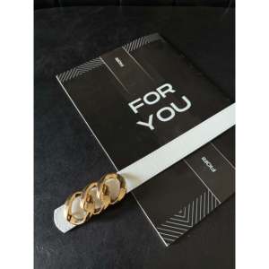 Cinturón Metálico para Mujer con Hebilla de Anillo de Aleación, Estilo Casual para Vestido, Chaqueta o Pantalón - Product Image 3