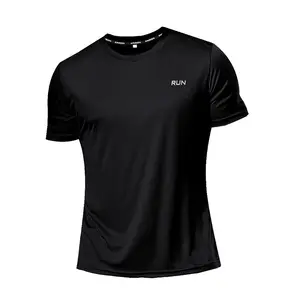 Muscle Fit Polyester Wholesale Best Selling Custom Athletic sports loose breathable short sleeve quickly dry t shirt
