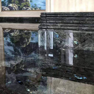 יקר ברזילאי ירקן אקזוטי טבעי גרניט למוריה שקוף עם תאורה אחורית אבן ברדוריט כחול גרניט מטבח השיש - Product Image 3