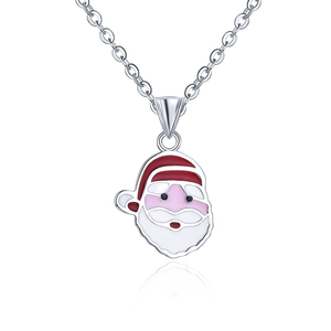 Yh Jewellery 925 Silver Jewelry Custom Bijoux En <strong>Argent</strong> 925 Pur Christmas Snowman Necklace For Women Kids - Product Image 1