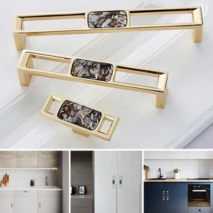   북유럽 대리석 쉘 캐비닛 손잡이 손잡이 찬장 서랍 및 옷장 손잡이 주방 하드웨어 96Mm 128Mm - Product Image 2