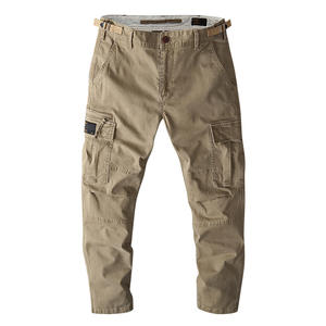 Pantalones <span class=keywords><strong>Cargo</strong></span> de Trabajo para Hombre de Algodón, Overol Casual Grueso Transpirable Resistente al Desgaste con Múltiples Bolsillos, Talla Grande y Corte Holgado - Product Image 1