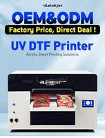 Printer Inkjet UV Lainkjet 3D A3 13 inci, Tinta UV 6-Kartrid, Roll-to-Roll Flatbed, Wi-Fi, USB, All-in-One, Printer UV DTF Baru dengan Kamera